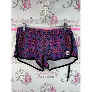 Hurley shorts swimming pool Magenta, Purple & Teal Geometric Athletic Shorts